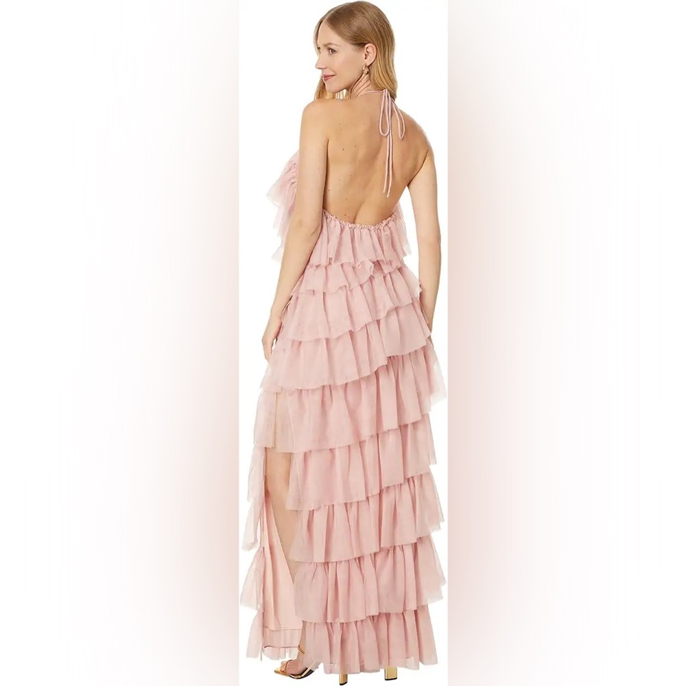 NWT Betsy & Adam
Women's layered Ruffle Halter Gown size 8, 12 - Picture 7 of 16